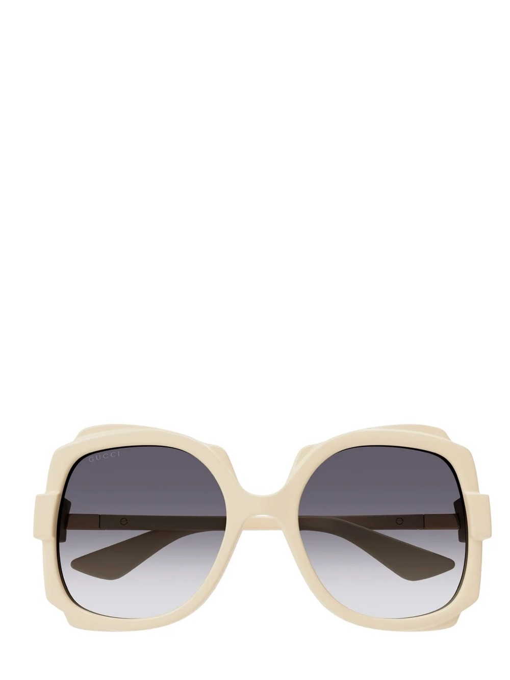 Gucci Ivory Oversized Square Gradient Sunglasses